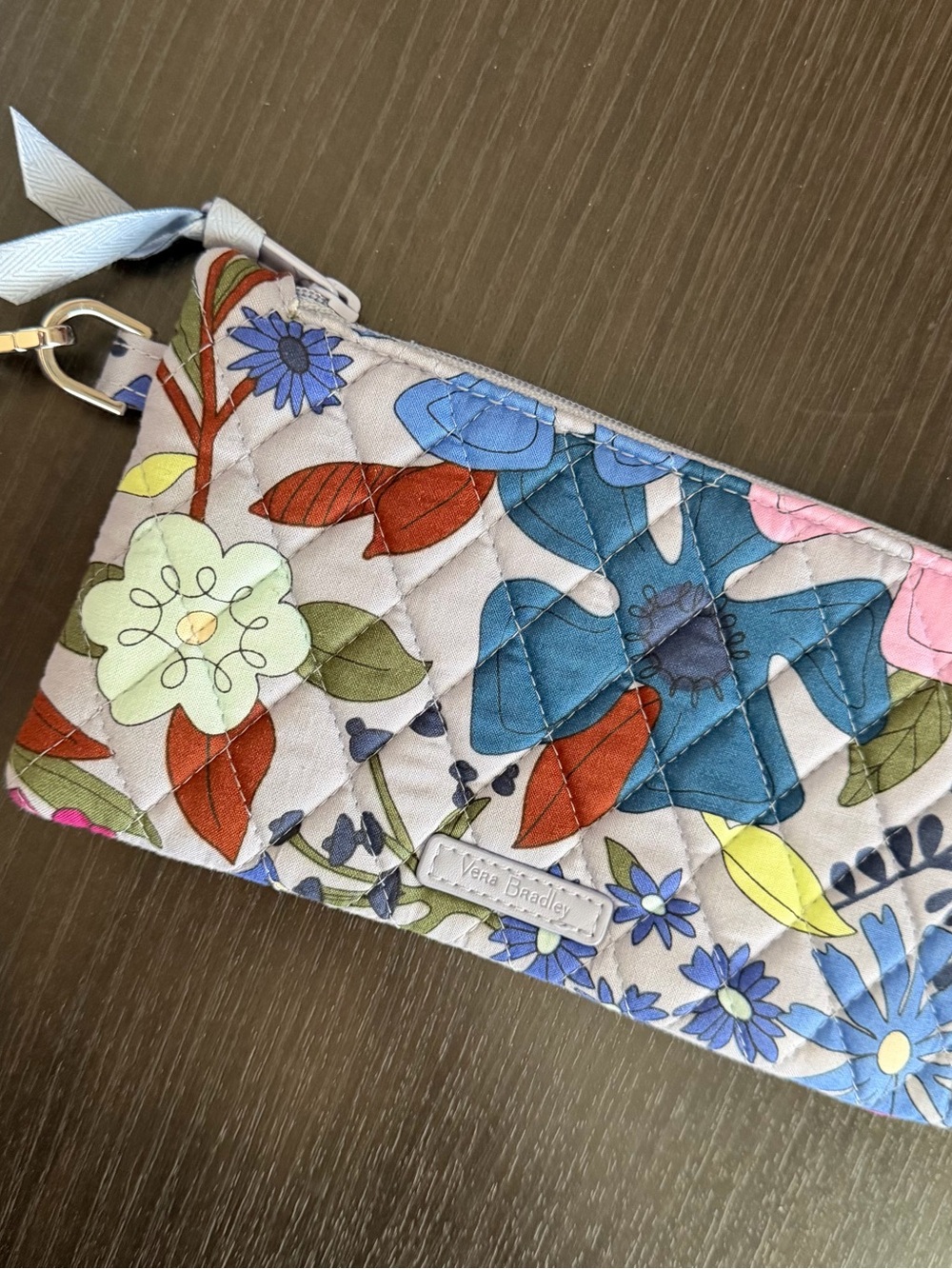VERA BRADLEY Floral RFID Tech Wristlet Detachable Strap Phone Display NWOT